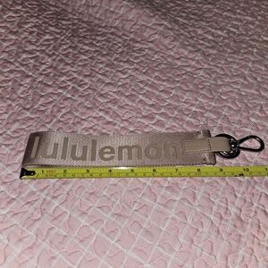 Lululemon never lost key chain